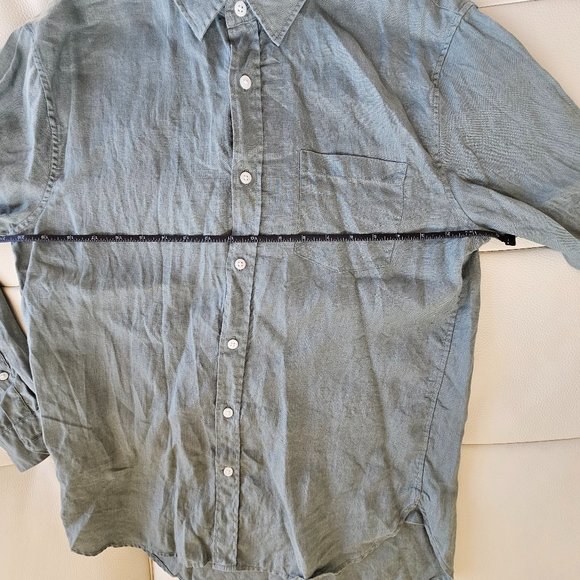Vince Classic Fit Linen Button Up Shirts Bundle (x2) - Picture 12 of 16